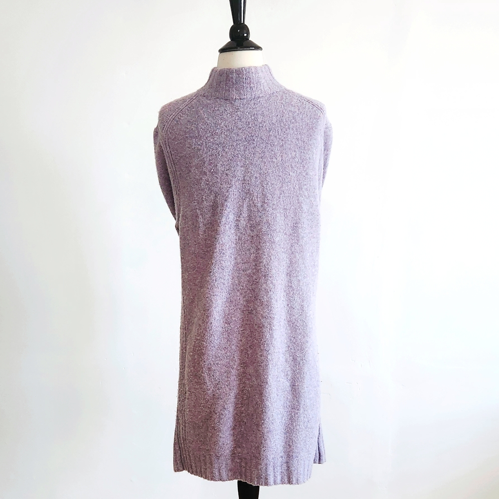 J. Crew, Lilac, Lavender Turtleneck Sweater Dress, CoquetteCore, Balletcore - Picture 3 of 8